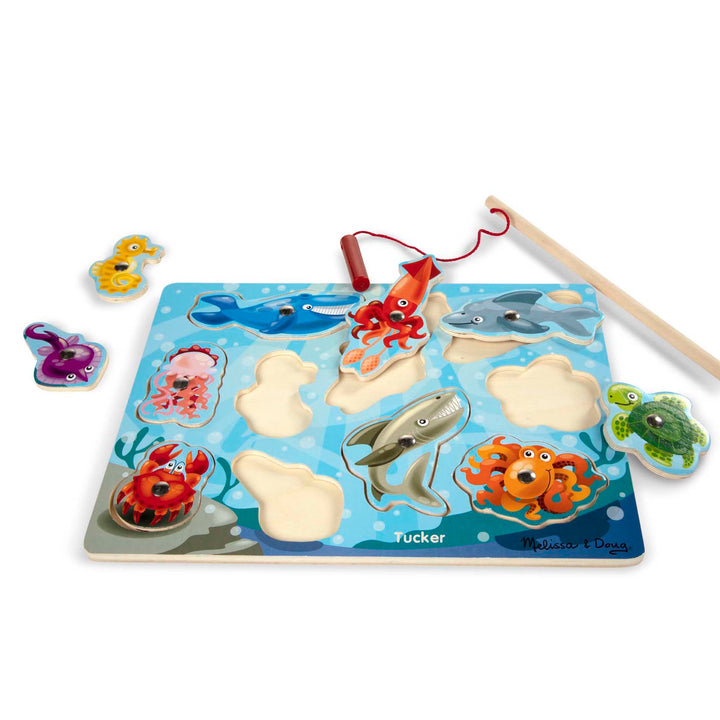 Wooden Magnetic Puzzle Game- Fishing