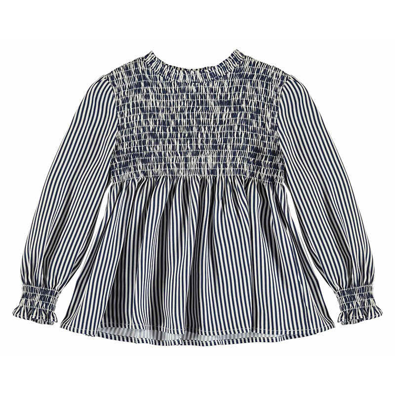 Girls Striped Blouse with Detail