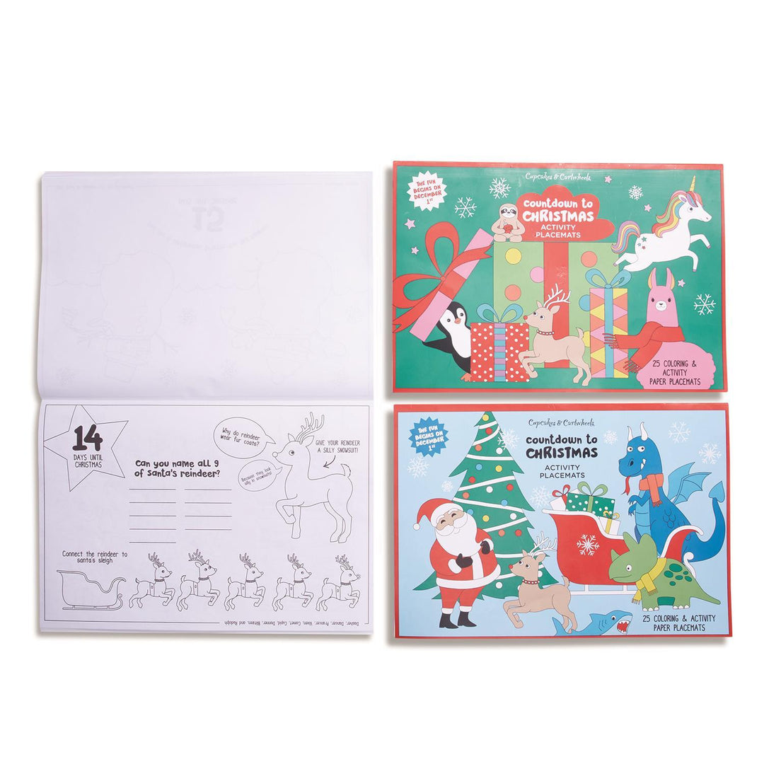 25 Days of Christmas Coloring and Activity Placemat Book