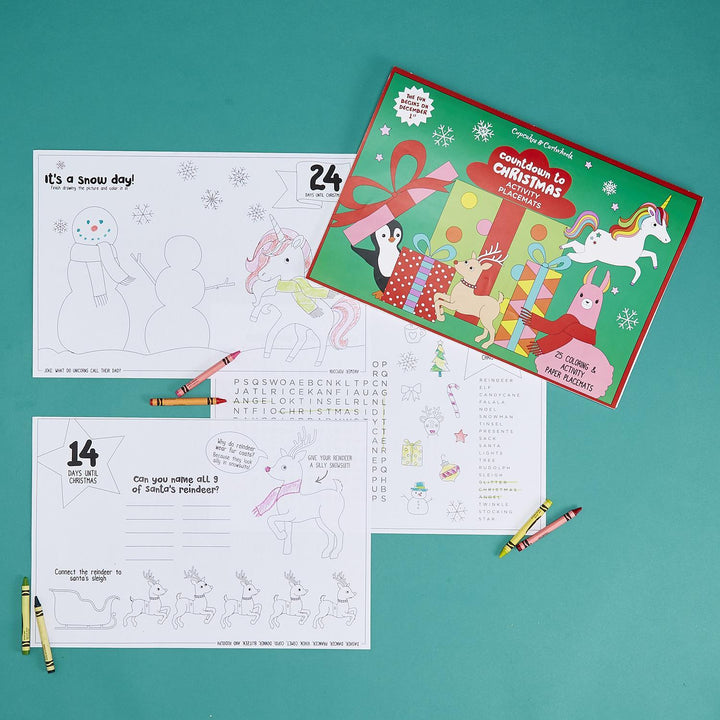 25 Days of Christmas Coloring and Activity Placemat Book