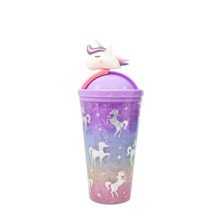 Rainbow Holographic Slide Top Unicorn Tumbler