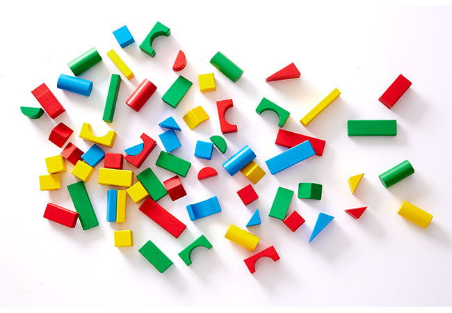100 Wood Blocks Set
