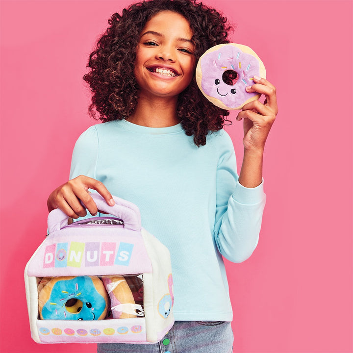 Box of Donuts Fleece Pillow