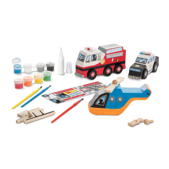 Created by Me! Rescue Vehicles Wooden Craft Kit