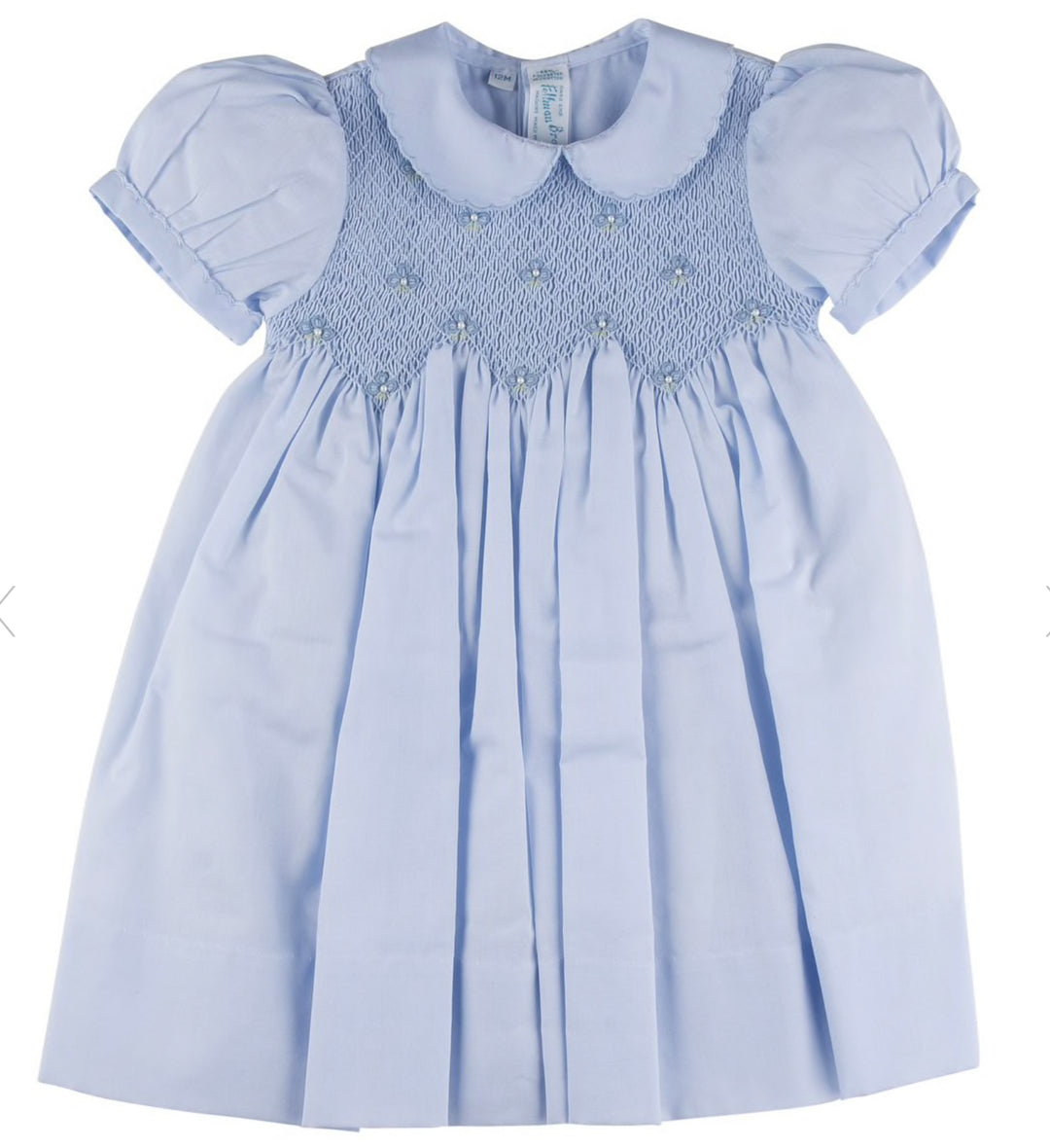 Smocked Dress w/Pearls