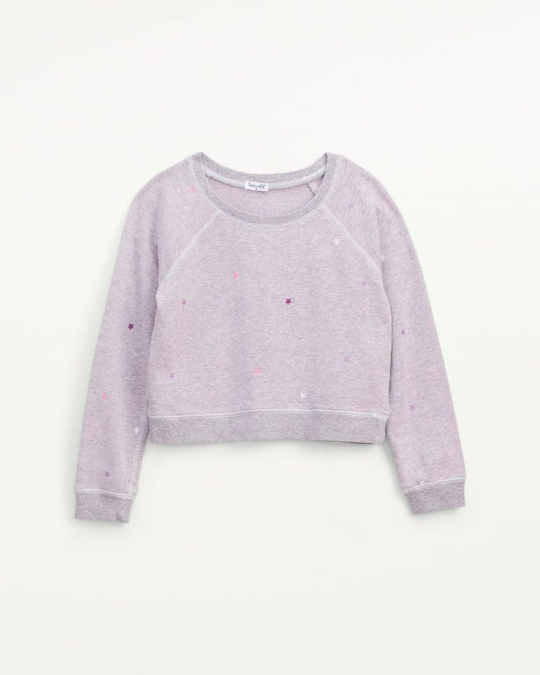 Star Embroidery Lilac Top