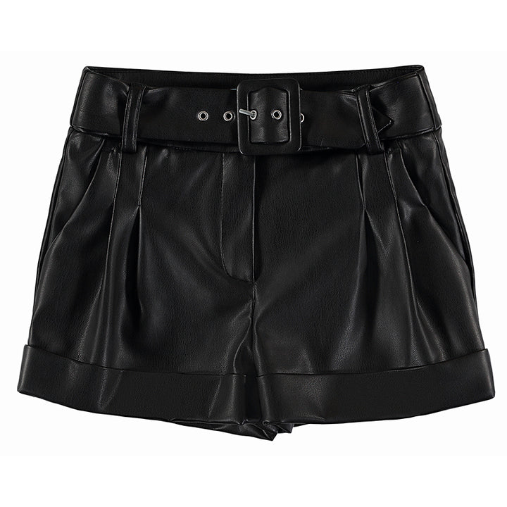 Leathered Bermuda Shorts