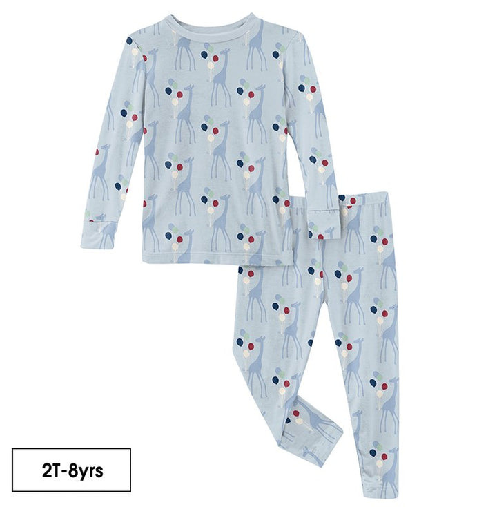Print Long Sleeve Pajama Set