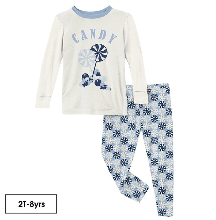 Long Sleeve Graphic Tee Pajama Set
