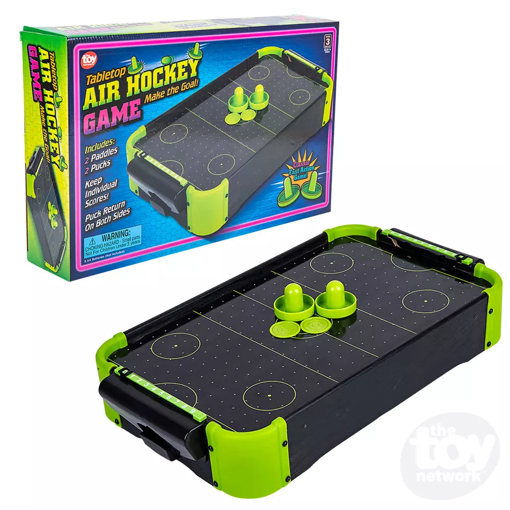 Neon Tabletop Air Hockey Game