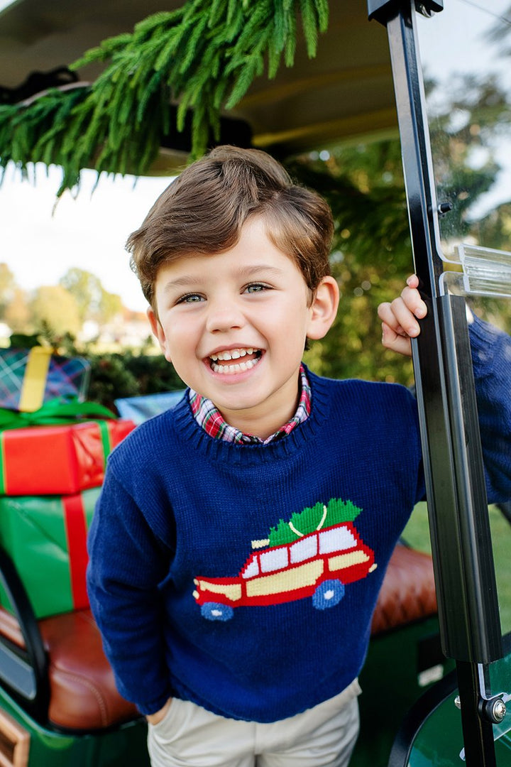 Isaac Intarsia Sweater Jeep