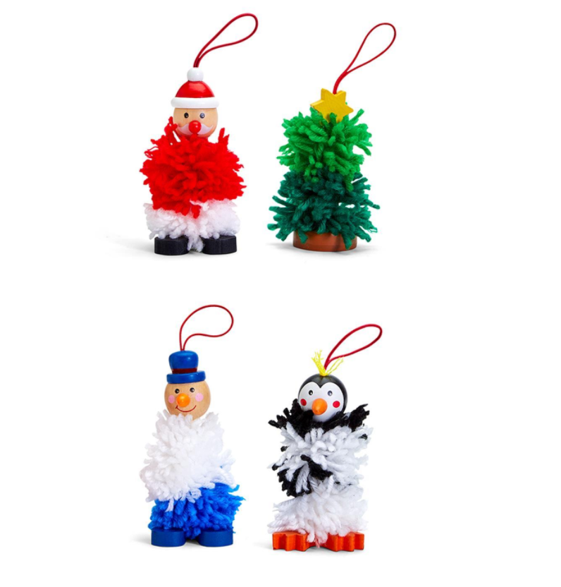 Make your Own Christmas Pom-Pom Ornament
