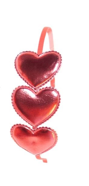 Metallic Heart Headband
