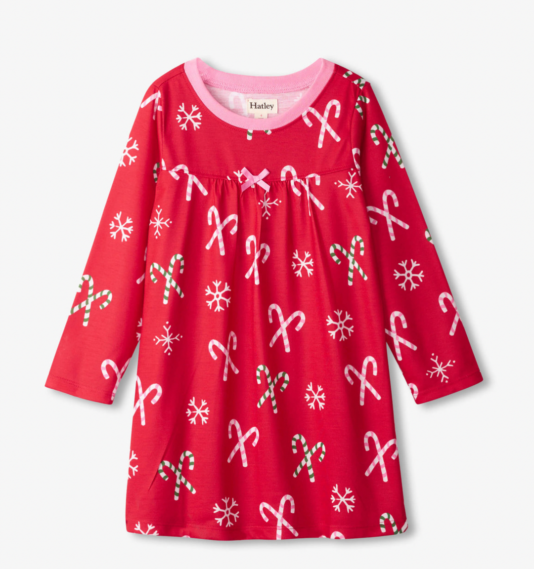 Candy Canes Long Sleeve Nightdress