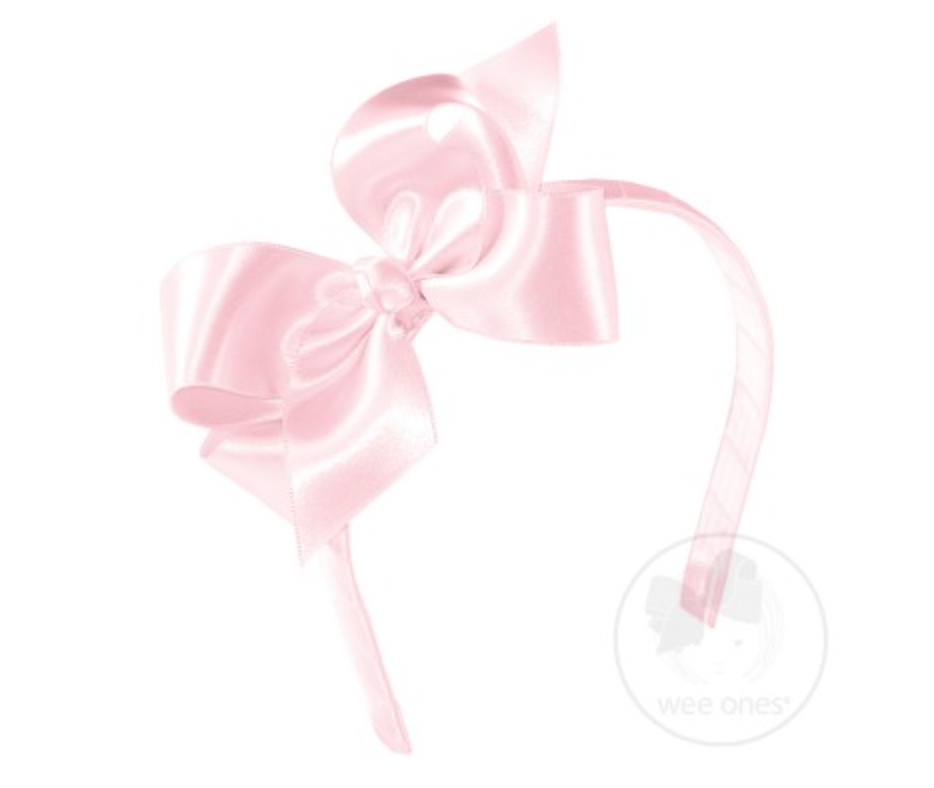 Satin Bow on Headband