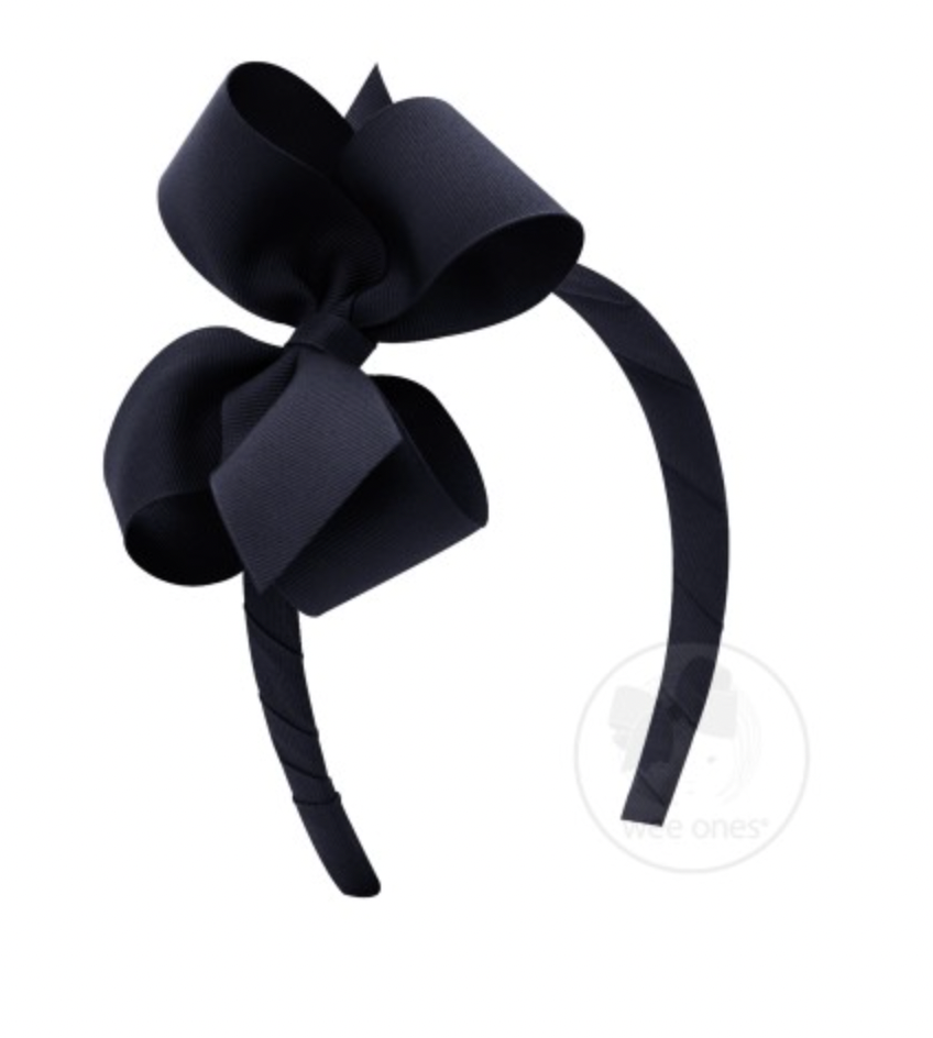 Classic Grosgrain Bow on Headband