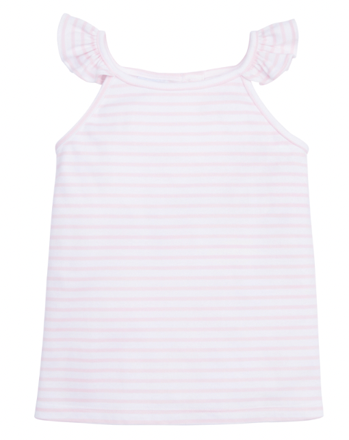 Harbor Tank-Light Pink Stripe