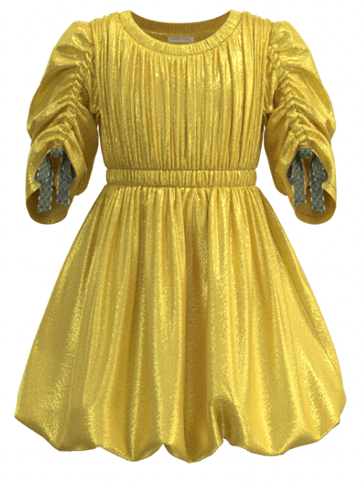 Crushed Satin Bubble Dress Haute Totz Crushed Satin Bubble Dress Haute Totz