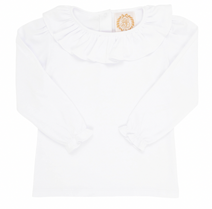 Ramona Ruffle Collar Shirt-Long Sleeve