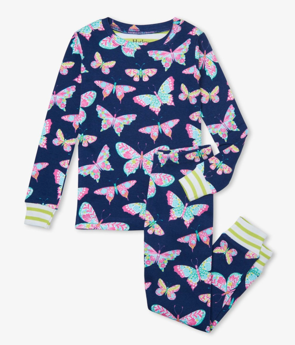 Delightful Butterflies Organic Cotton Pajama Set