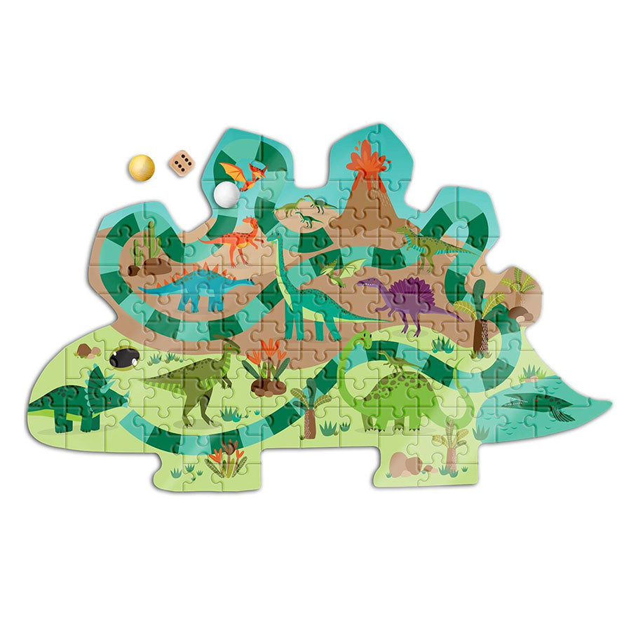 Play-Full Dinosaur Shape Puzzle Game in Storage Suitcase