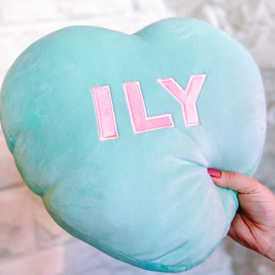 ILY Heart Fleece Plush