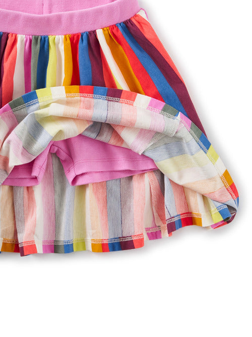 Twirl Skort-Vibrant Stripe