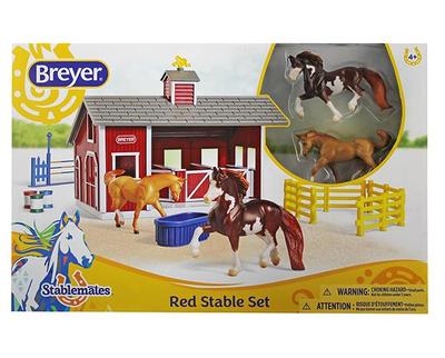 Red Stable Playset