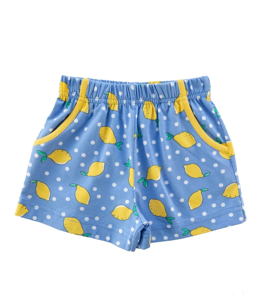 Lemon Print Shorts