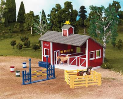 Red Stable Playset