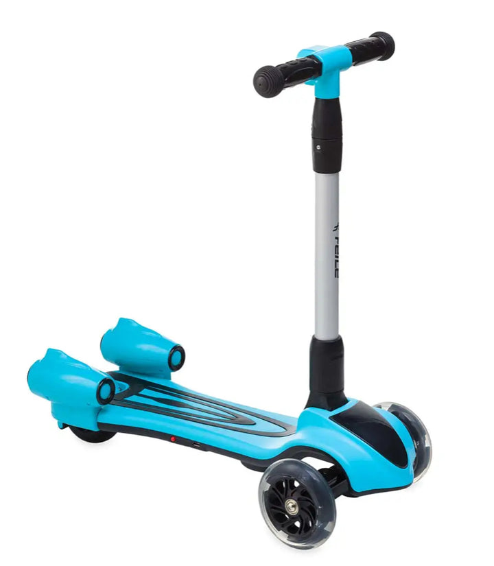 Adjustable-Height Folding Light Up Steam Scooter