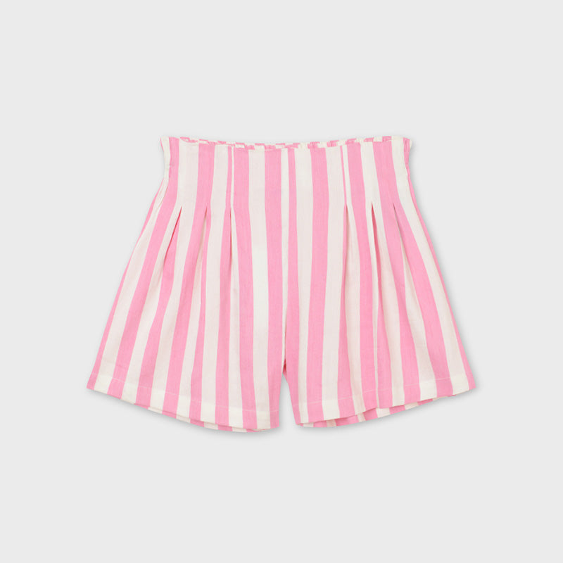 Pink Stripe Loose Short