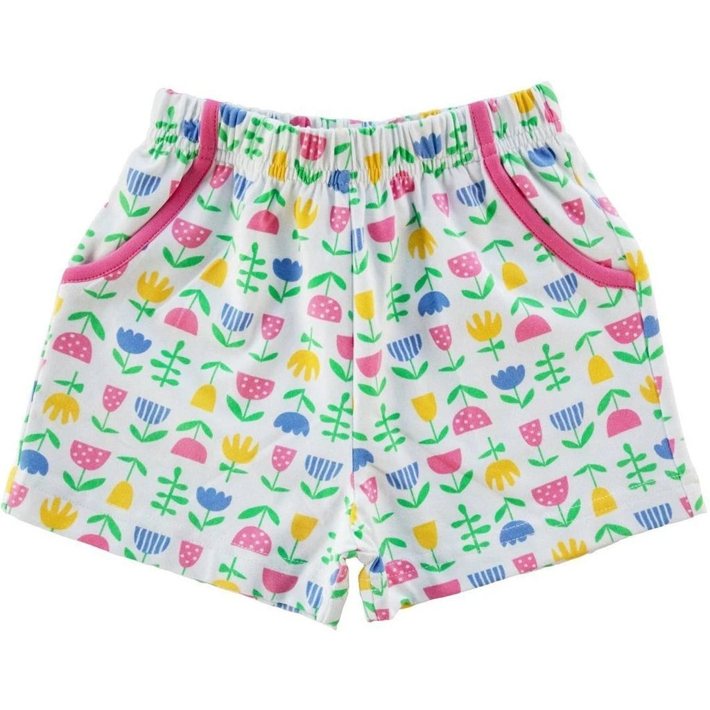 Girls Flower Print Shorts