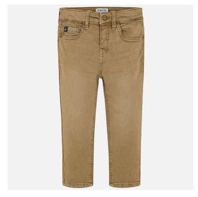 Elastane Twill Trouser with Navy Pocket Detail