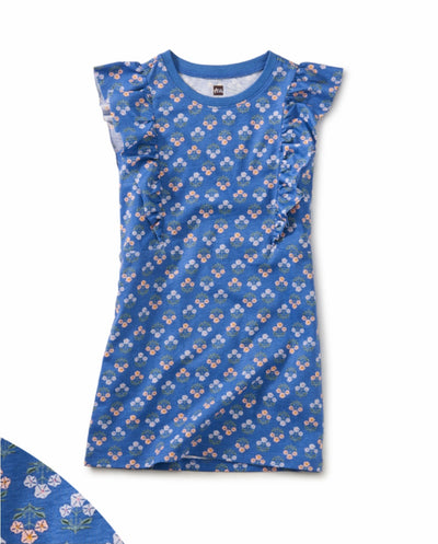 Short Sleeve Ruffle Dress