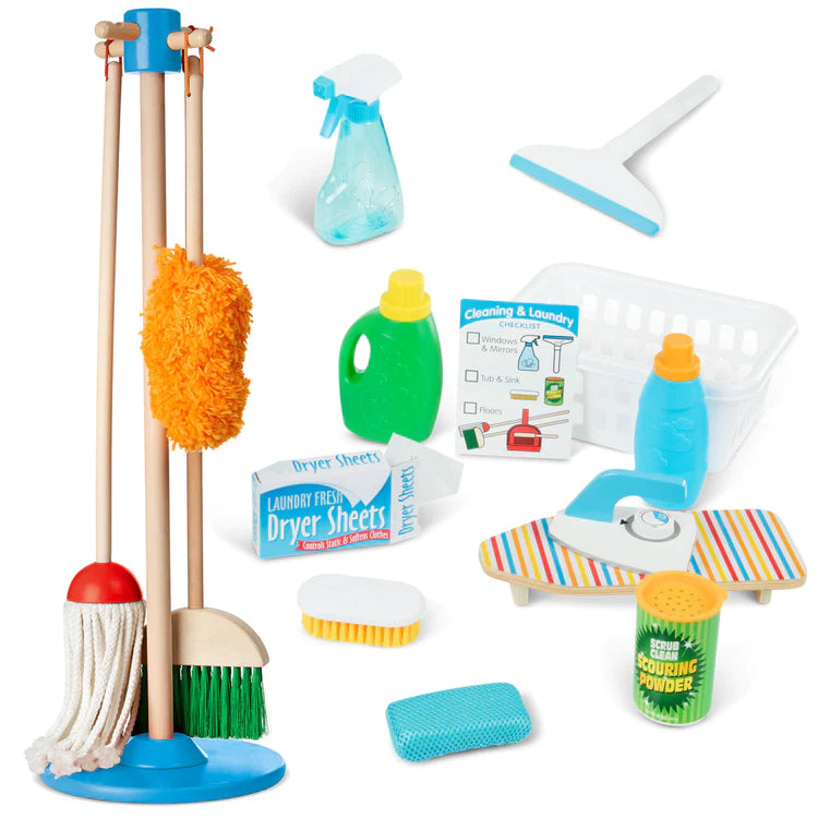 Deluxe Cleaning & Laundry Play Set