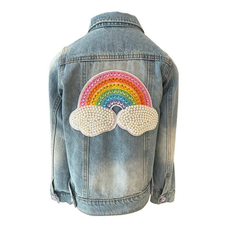 Rainbow Pearl Denim Jacket