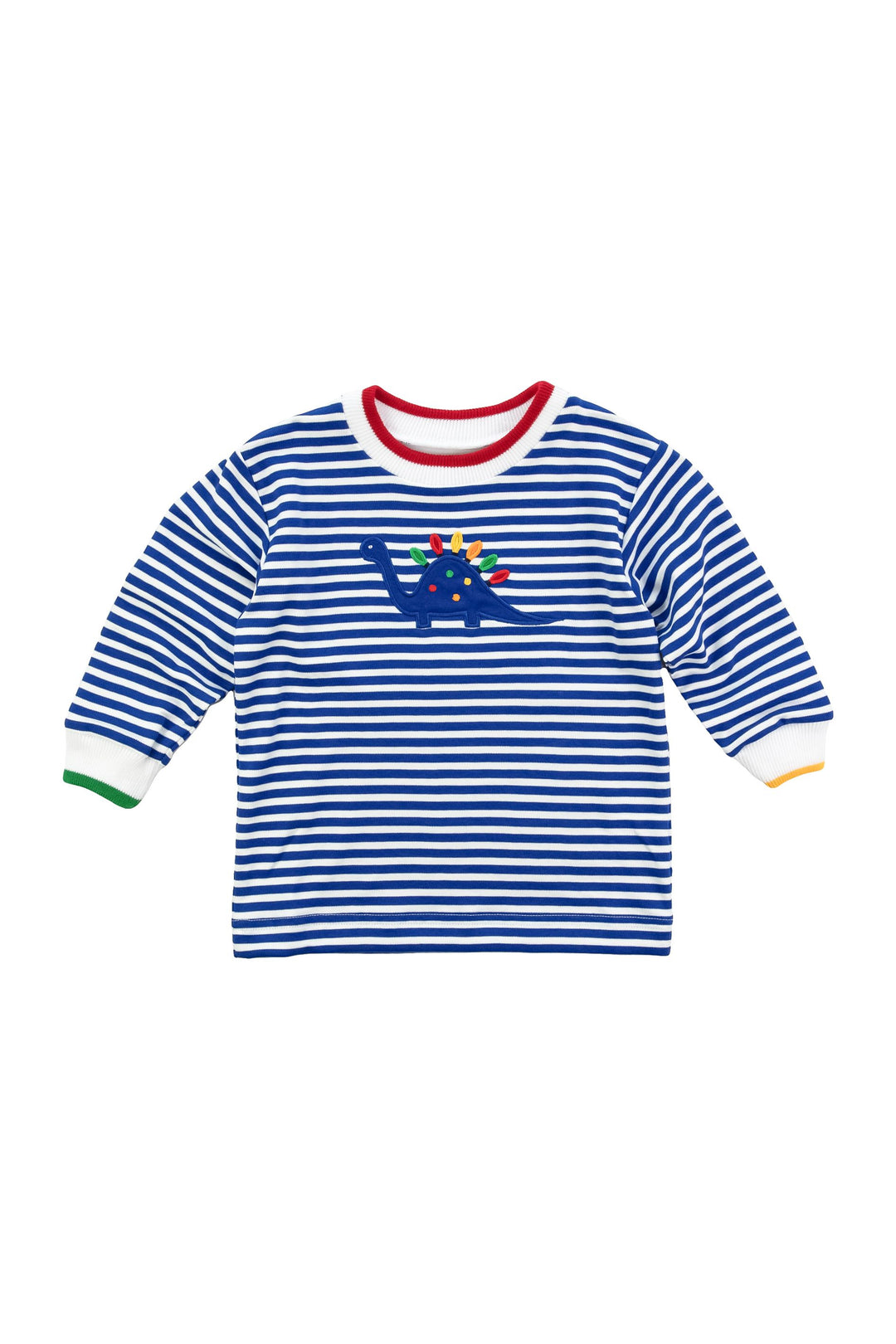 Stripe Knit Shirt W/ Dinosaur Lights